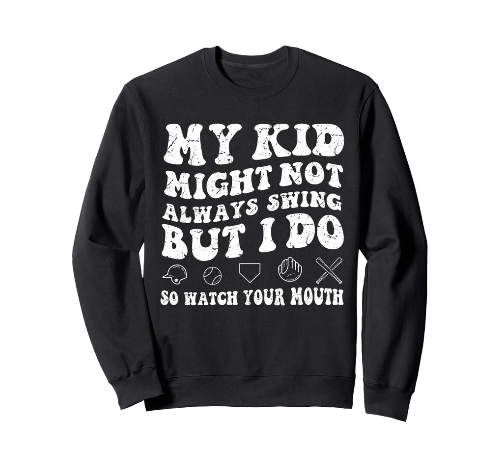 Funny Baseball Mom Mama Life Gag Tees Sweatshirt - Unique Graphic Unisex - T-Shirt, Sweatshirt, Hoodie