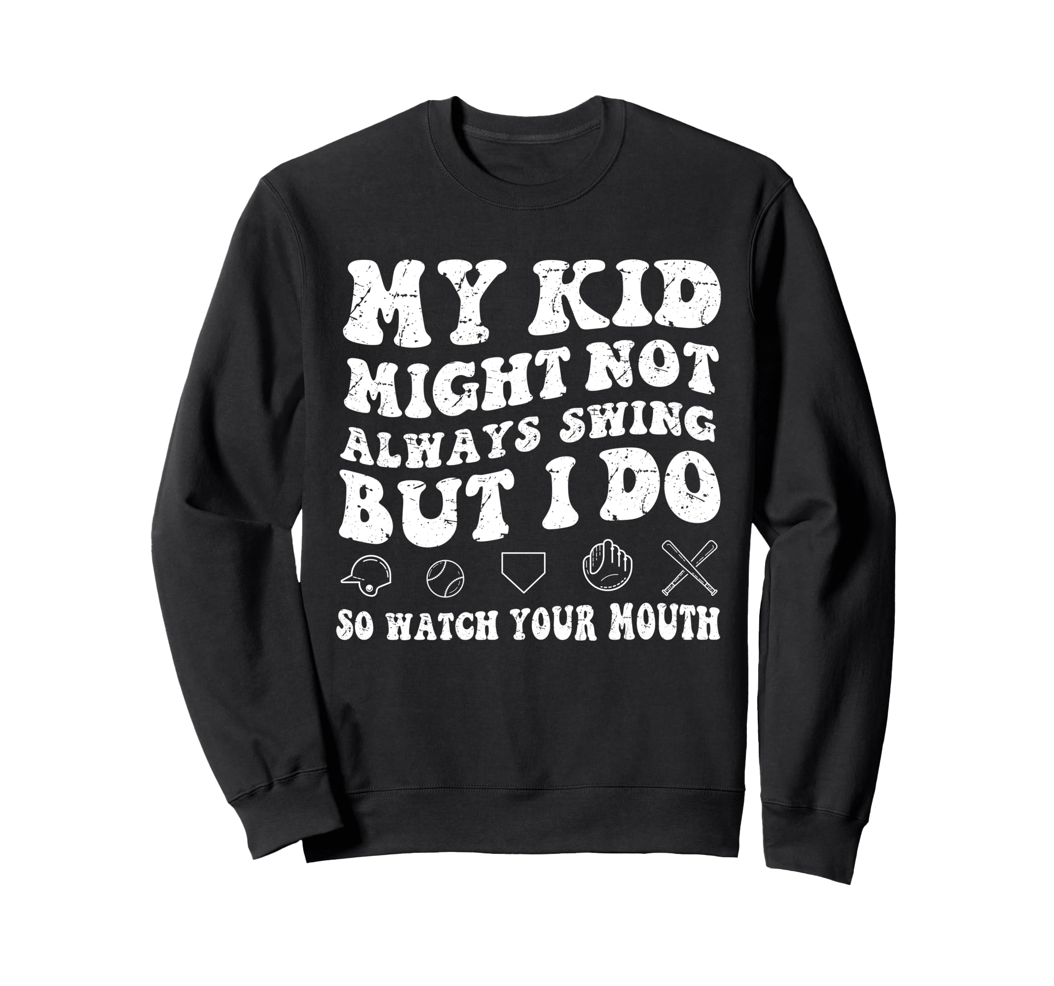 Funny Baseball Mom Mama Life Gag Tees Sweatshirt - Unique Graphic Unisex - T-Shirt, Sweatshirt, Hoodie