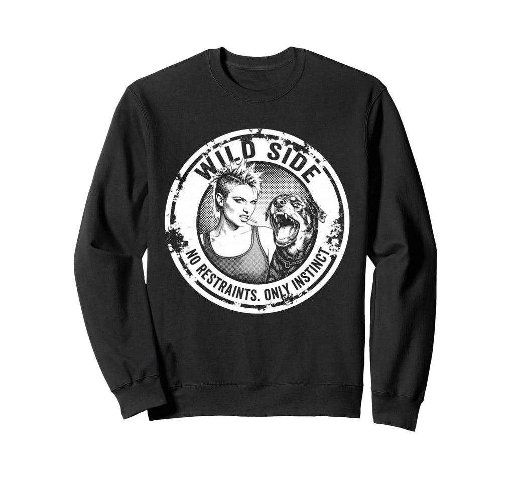 Punk And Dog 90S Grunge Badge Sweatshirt - Aesthetic Graphic Men Women - T-Shirt, Sweatshirt, Hoodie