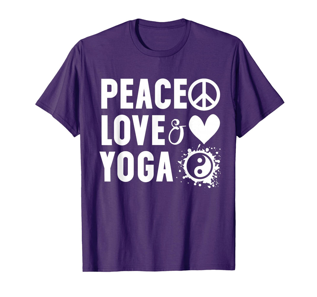 Peace Love And Yoga I Love Yoga Shirts T-Shirt - Novelty Apparel Men Women - T-Shirt, Sweatshirt, Hoodie