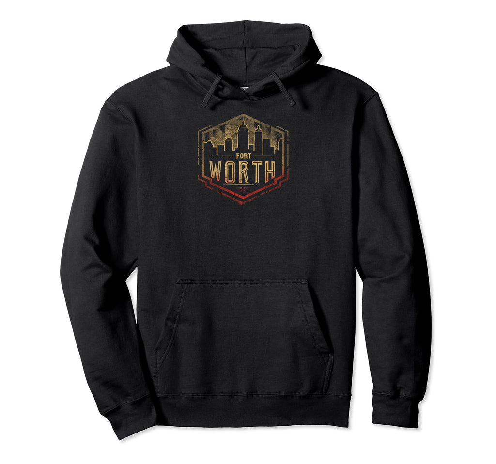 Fort Worth Grit 90S Grunge Hoodie - Casual Everyday Wear for Adults - T-Shirt, Sweatshirt, Hoodie