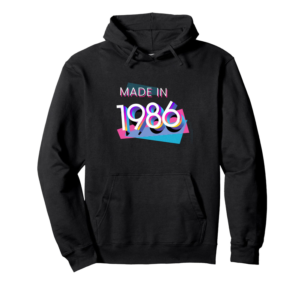 Made 1986 Y2K 80S 40Th Birthday Hoodie - Casual Everyday Wear Unisex - T-Shirt, Sweatshirt, Hoodie