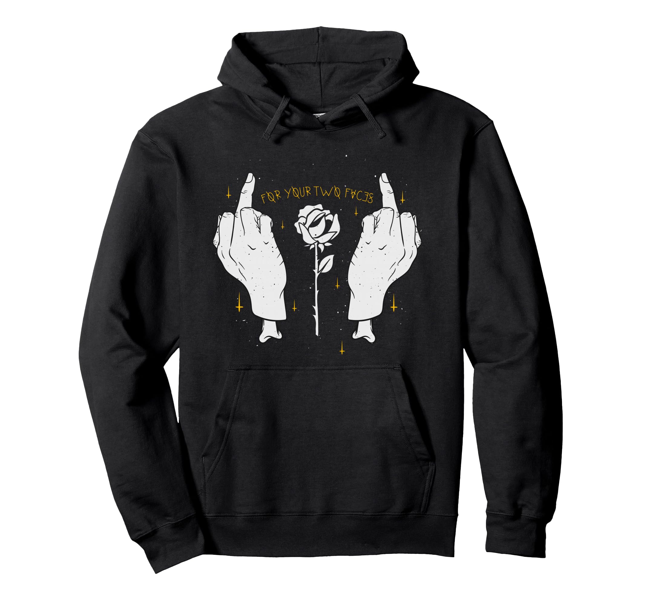 Your Two Faces Aesthetic Edgy Streetwear Hoodie - Minimalist Print Unisex - T-Shirt, Sweatshirt, Hoodie