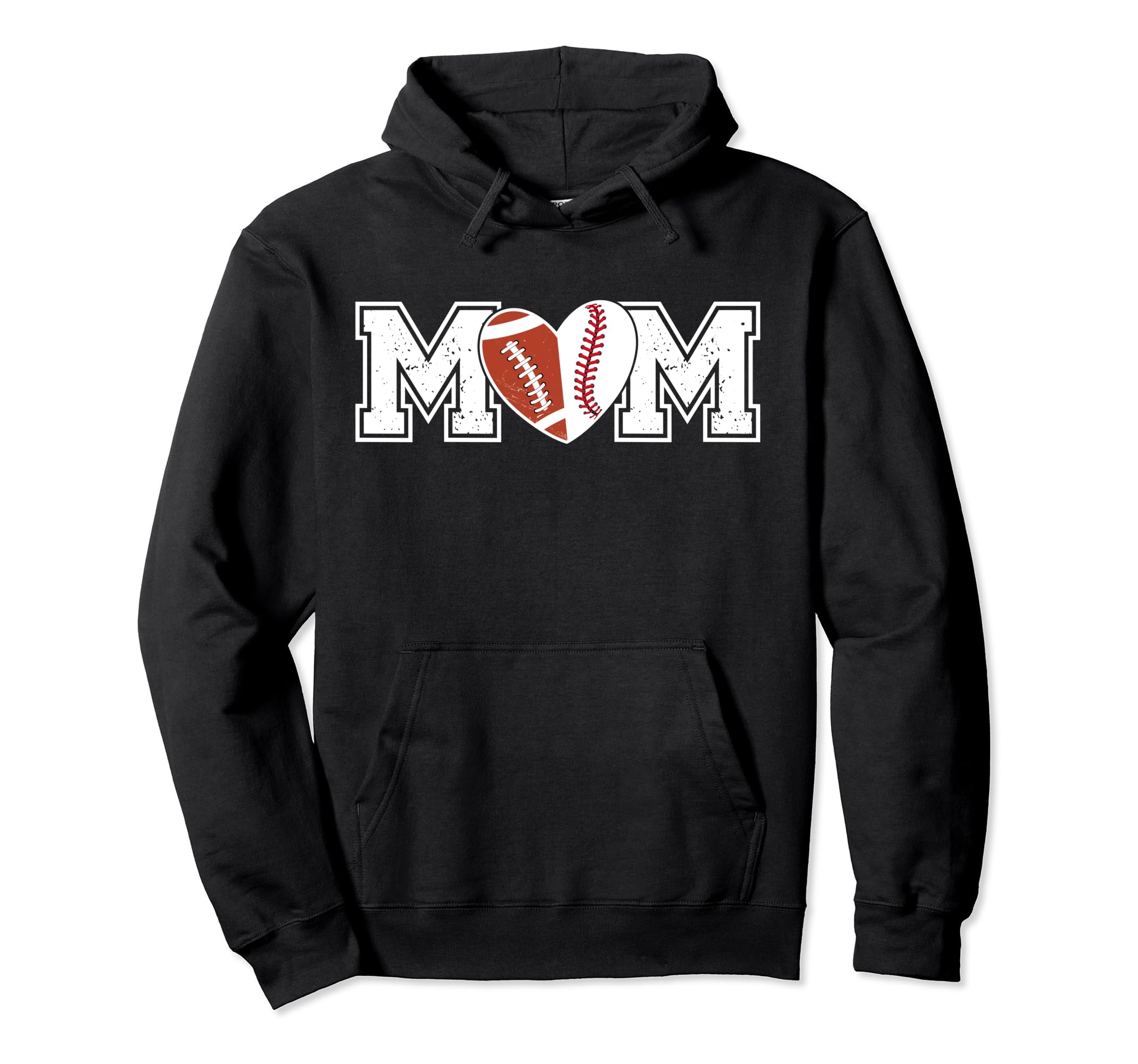 Football Baseball Mom Baseball Hoodie - Minimalist Print Men Women - T-Shirt, Sweatshirt, Hoodie