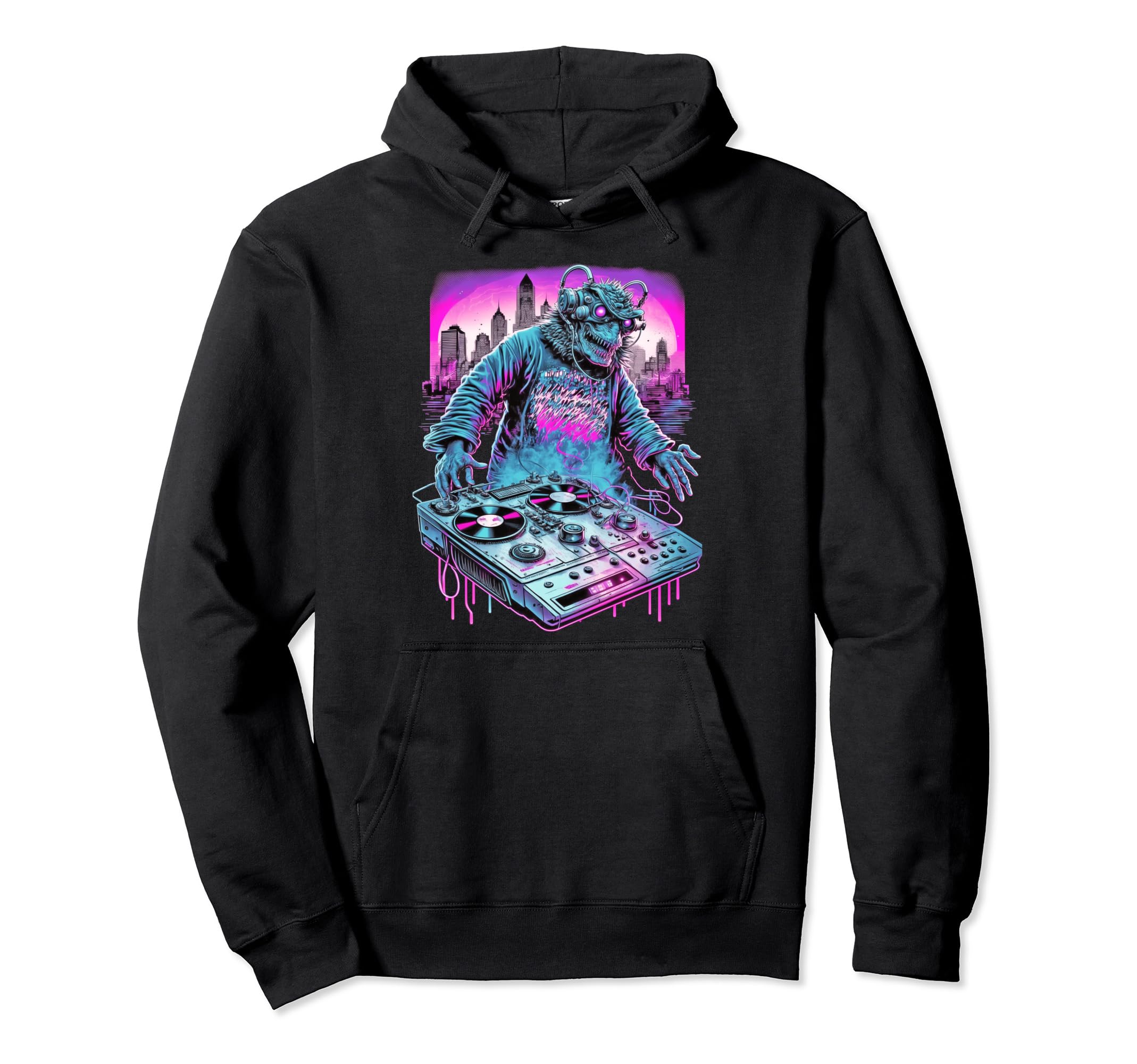 Vaporwave Aesthetic Synthwave Electro Wave Hoodie - Novelty Apparel Unisex - T-Shirt, Sweatshirt, Hoodie