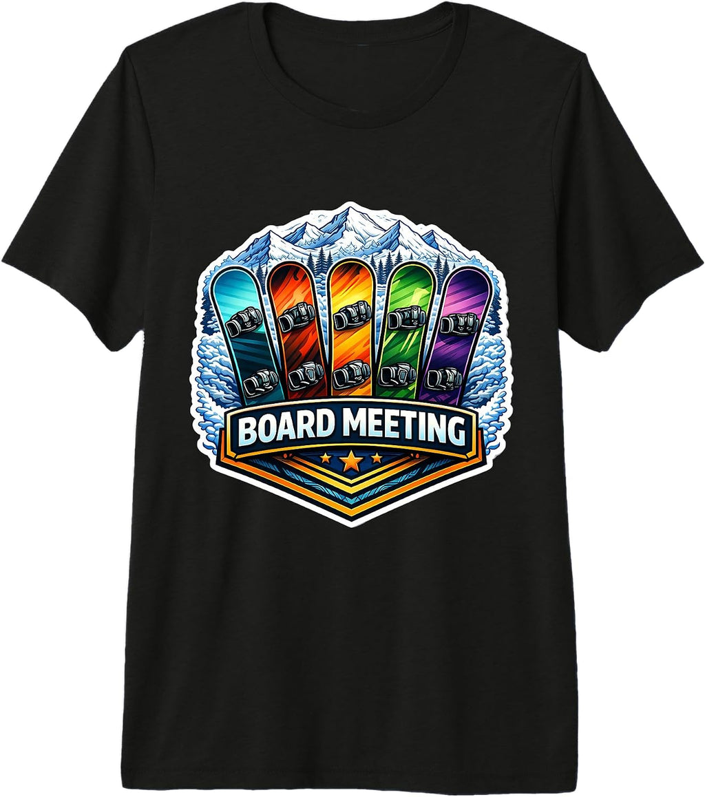 Funny Snow Board Meeting Snowboard Joke Pun Merch - Adult & Kids T-Shirts, Sweatshirts & Hoodies apparel design preview 1