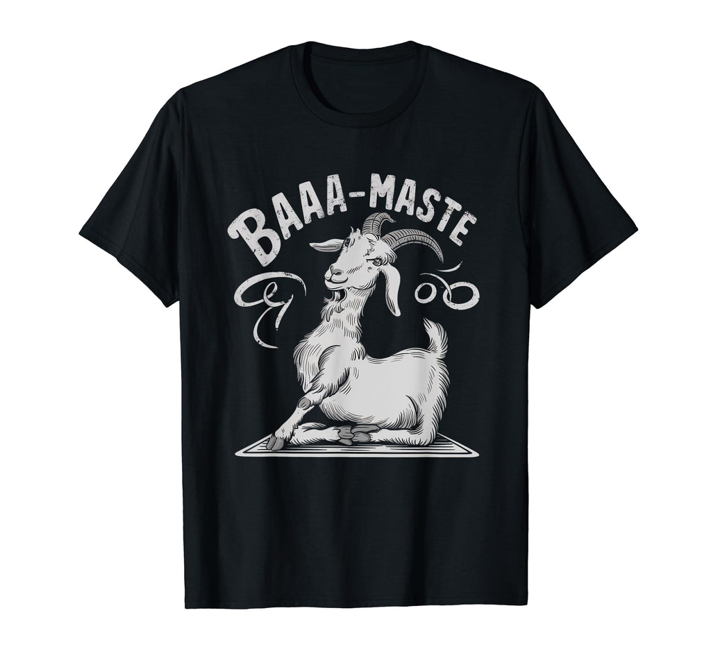 Funny Goat Yoga Baa Maste Yoji Lover T-Shirt - Custom Art Print Unisex - T-Shirt, Sweatshirt, Hoodie