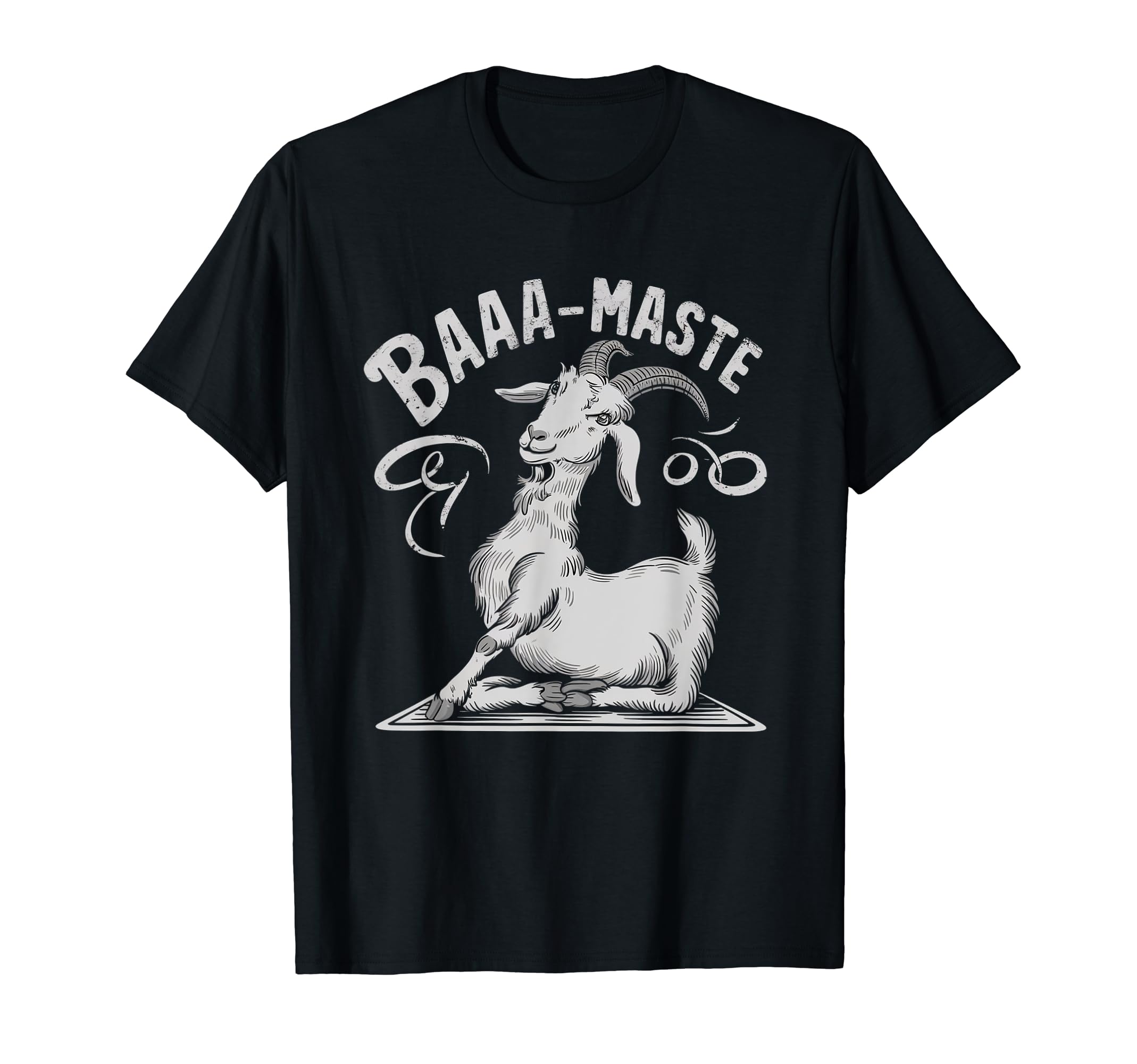 Funny Goat Yoga Baa Maste Yoji Lover T-Shirt - Custom Art Print Unisex - T-Shirt, Sweatshirt, Hoodie