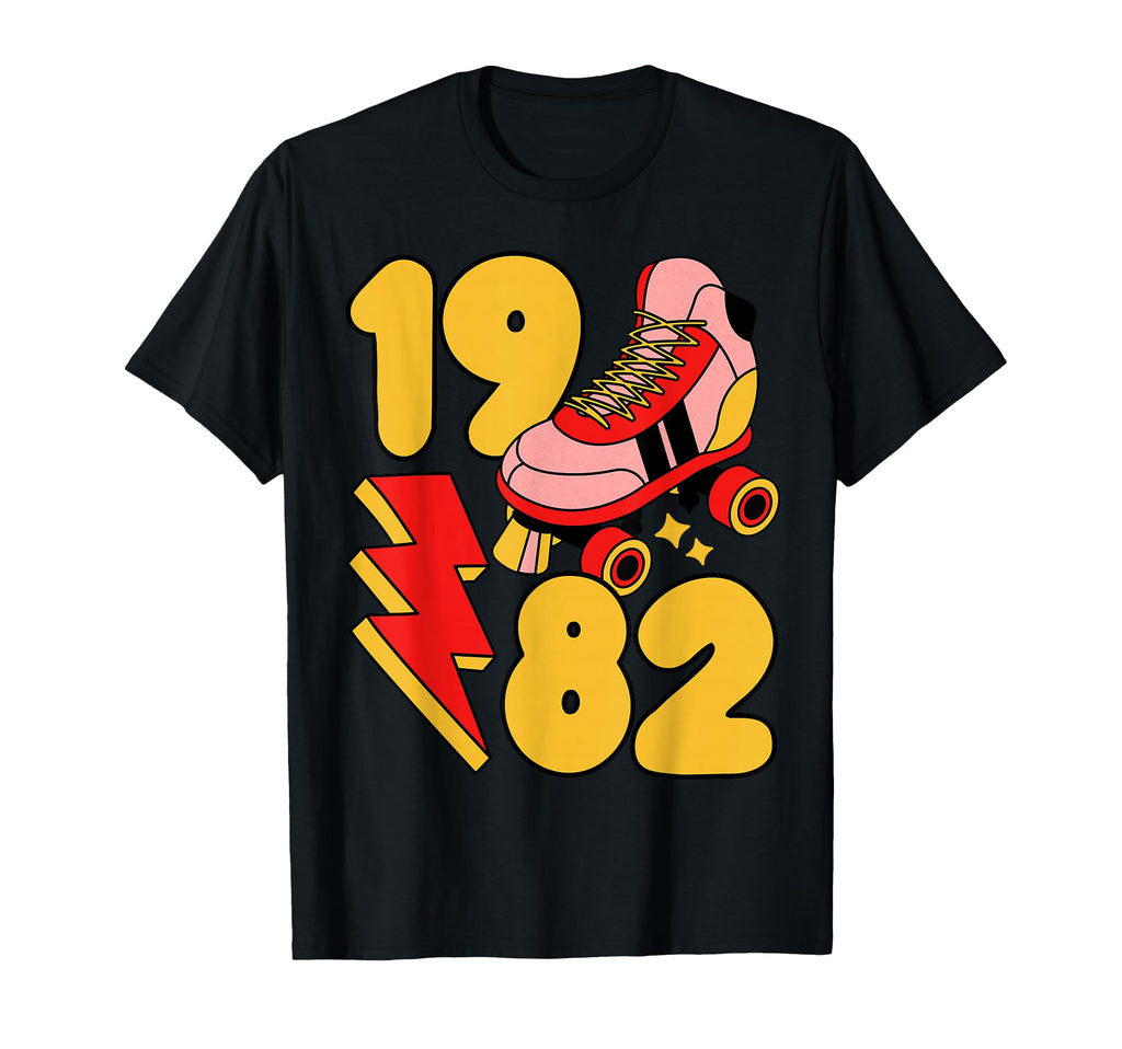 1982 Roller Skate 80S Nostalgia T-Shirt - Fun Novelty Design Unisex - T-Shirt, Sweatshirt, Hoodie