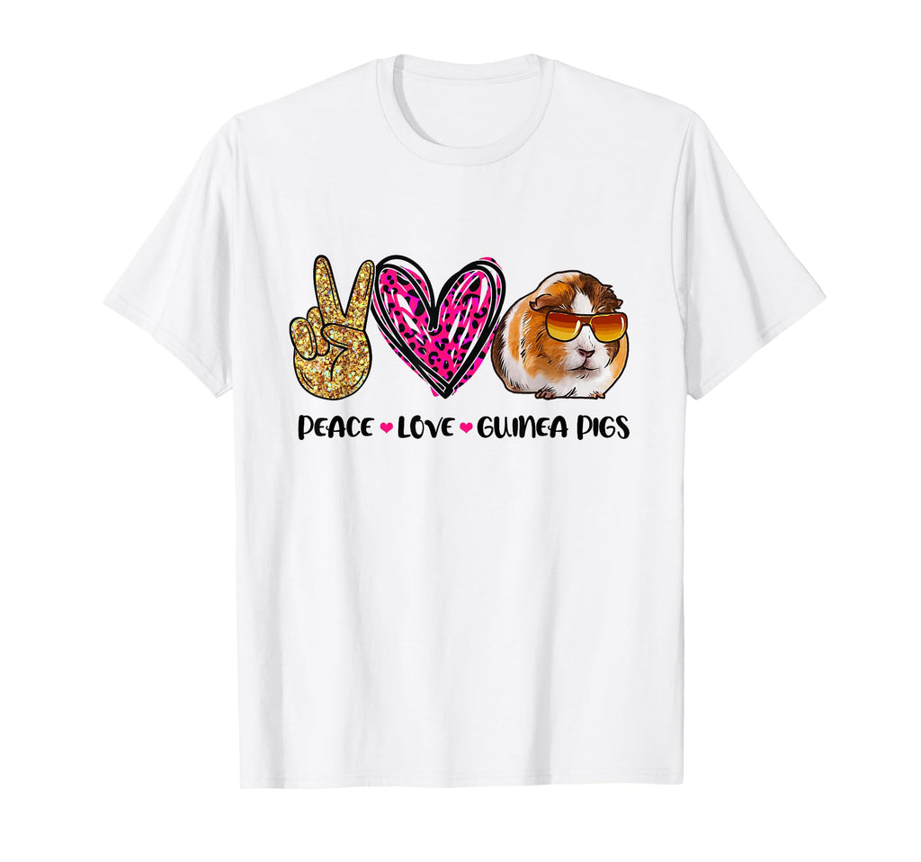 Peace Love Guinea Pigs Gift Guinea Pigs T-Shirt - Unique Graphic Unisex - T-Shirt, Sweatshirt, Hoodie