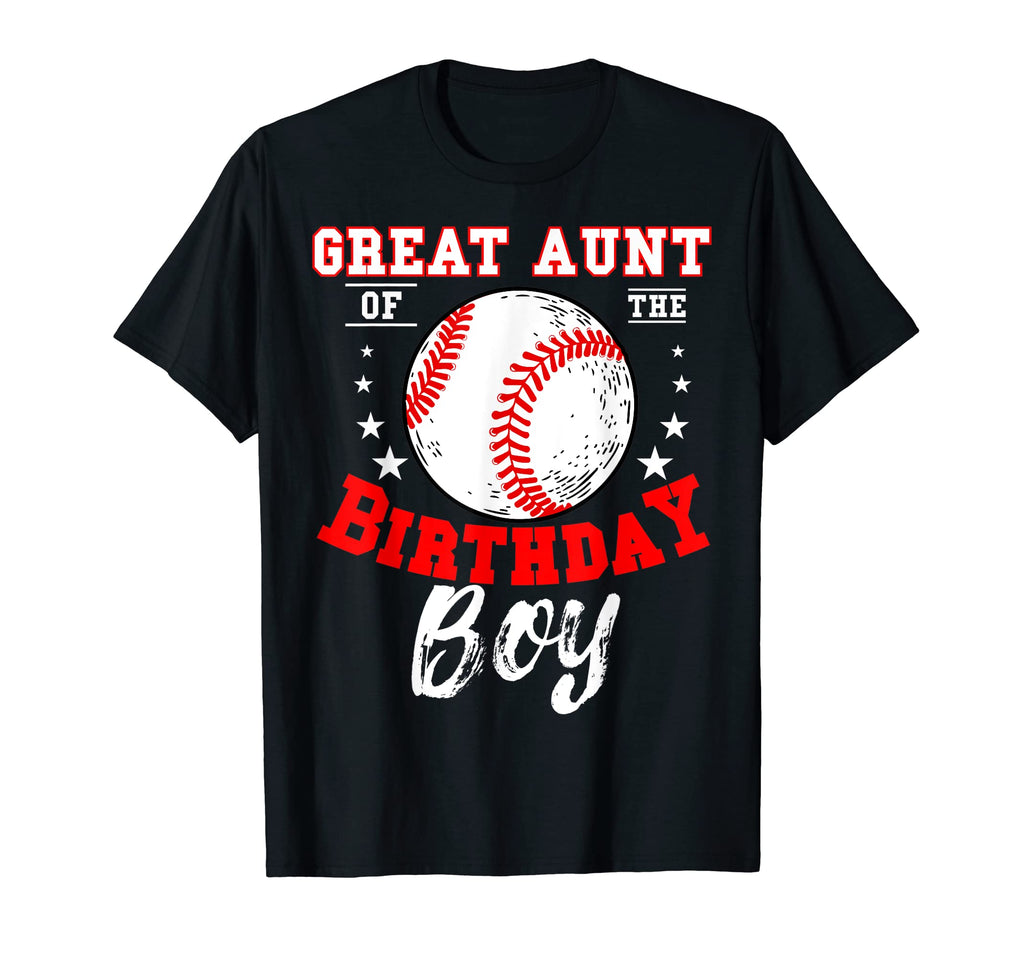 Great Aunt Birthday Baseball Theme T-Shirt - Aesthetic Graphic Men Women - T-Shirt, Sweatshirt, Hoodie