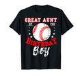 Great Aunt Birthday Baseball Theme T-Shirt - Aesthetic Graphic Men Women - T-Shirt, Sweatshirt, Hoodie