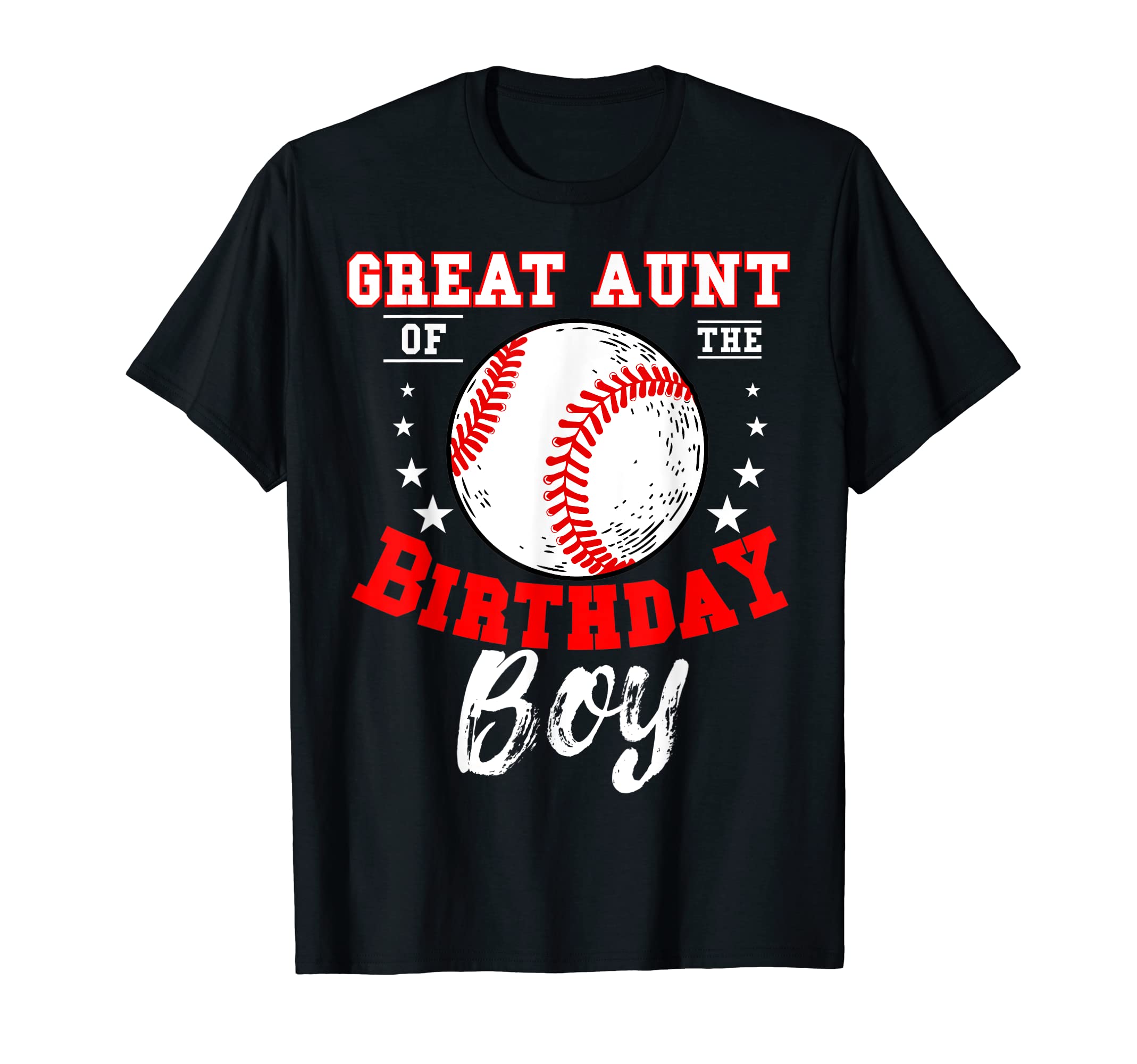 Great Aunt Birthday Baseball Theme T-Shirt - Aesthetic Graphic Men Women - T-Shirt, Sweatshirt, Hoodie