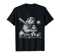 Mom Funny Baseball Bear Mom N Son T-Shirt - Casual Everyday Wear Men Women - T-Shirt, Sweatshirt, Hoodie