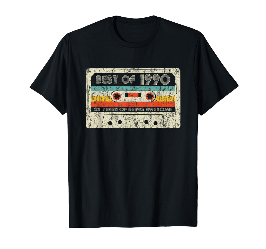 Best 1990 Birthday Yrs 1990 Cassette T-Shirt - Streetwear Style Men Women - T-Shirt, Sweatshirt, Hoodie
