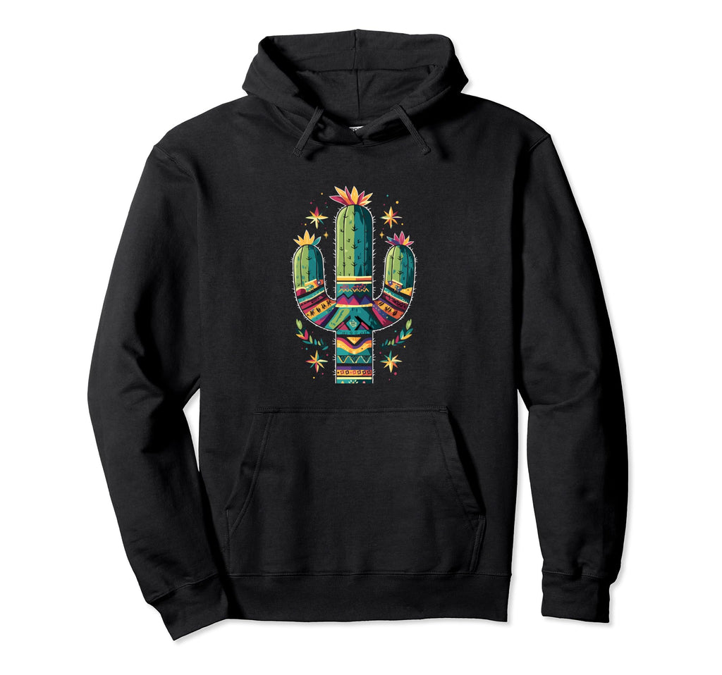 Cactus Serape Succulent Plant Cacti Hoodie - Streetwear Style for Adults - T-Shirt, Sweatshirt, Hoodie