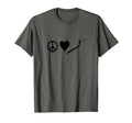 Peace Love And Texas Rig T-Shirt - Unique Graphic Men Women - T-Shirt, Sweatshirt, Hoodie