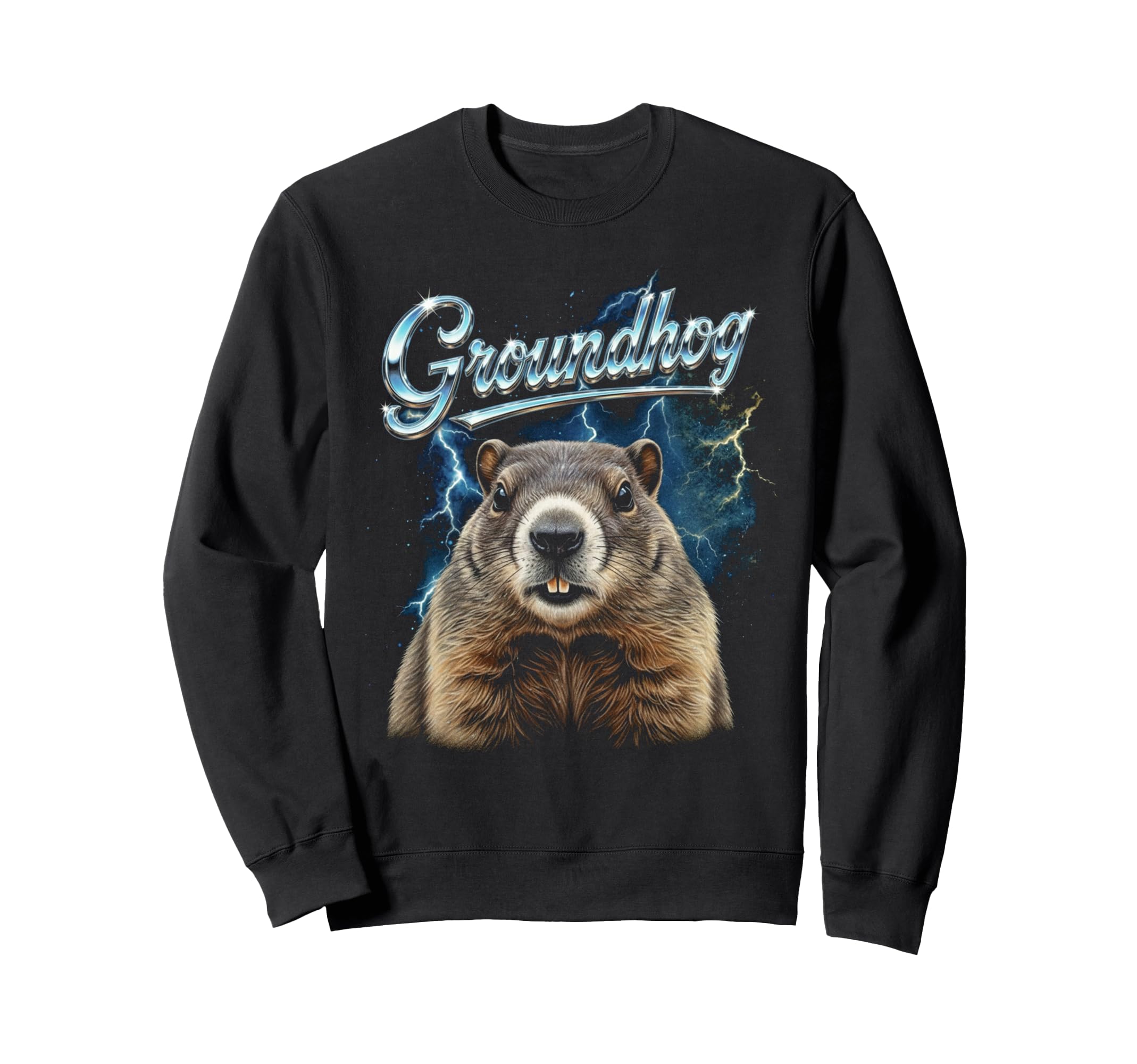Goundhog 90S Funny Goundhog 80S Sweatshirt - Fun Novelty Design Unisex - T-Shirt, Sweatshirt, Hoodie