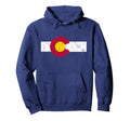 Colorado Flag Distressed Sweatshirt - Aesthetic Graphic Men Women - T-Shirt, Sweatshirt, Hoodie