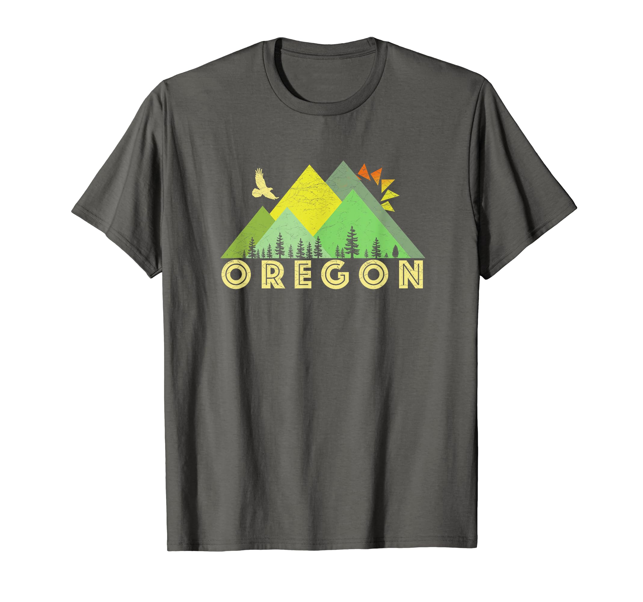 Distressed Oregon T Shirts T-Shirt - Fun Novelty Design Men Women - T-Shirt, Sweatshirt, Hoodie