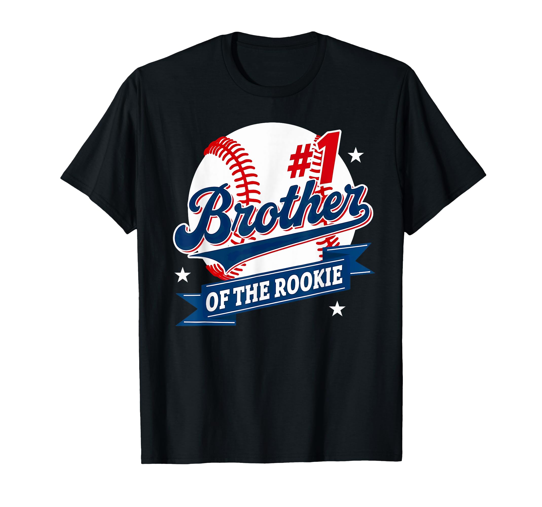 Brother Rookie 1St Birthday Baseball T-Shirt - Custom Art Print Unisex - T-Shirt, Sweatshirt, Hoodie
