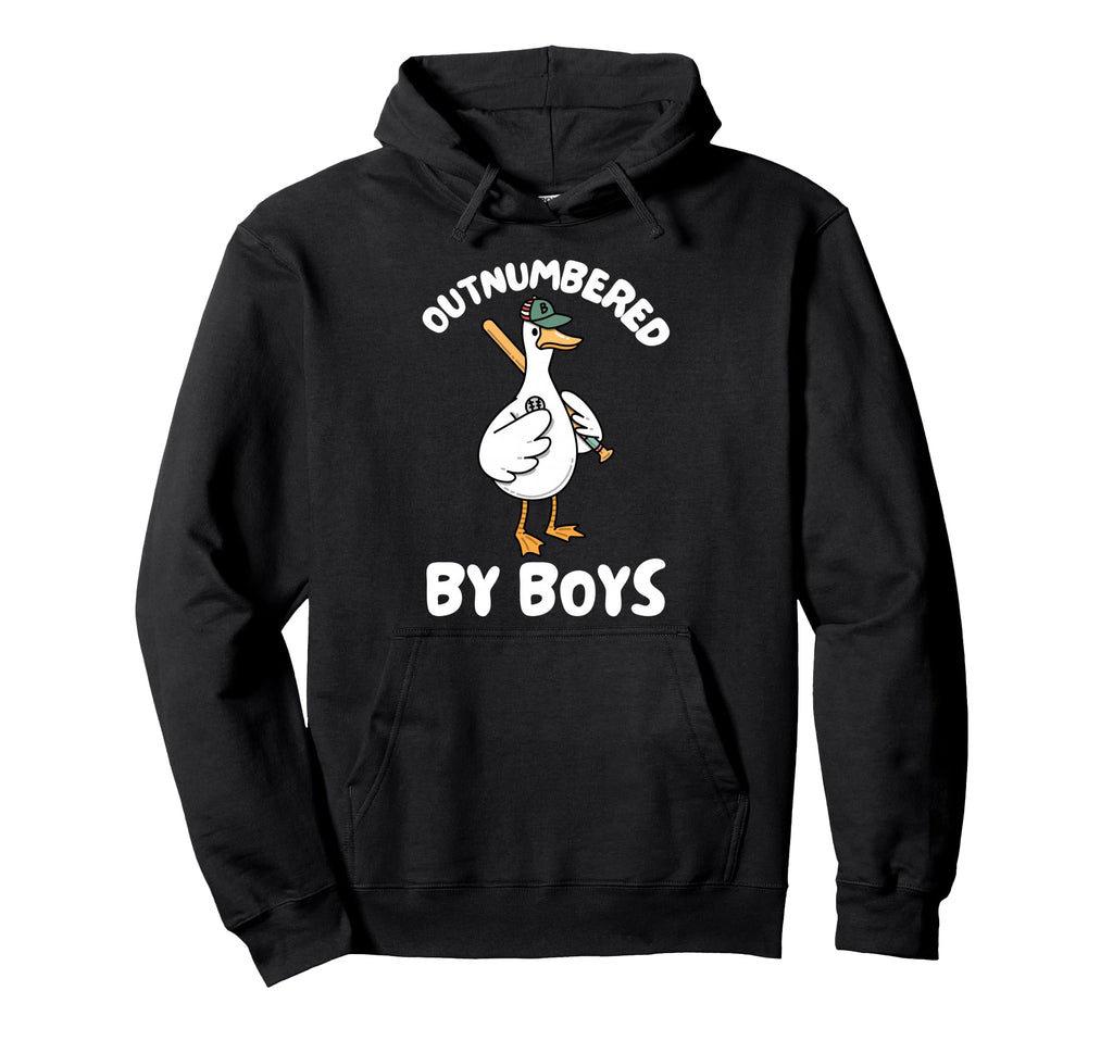 Mom Goose Mothers Day Outnumbered Hoodie - Unique Graphic Men Women - T-Shirt, Sweatshirt, Hoodie