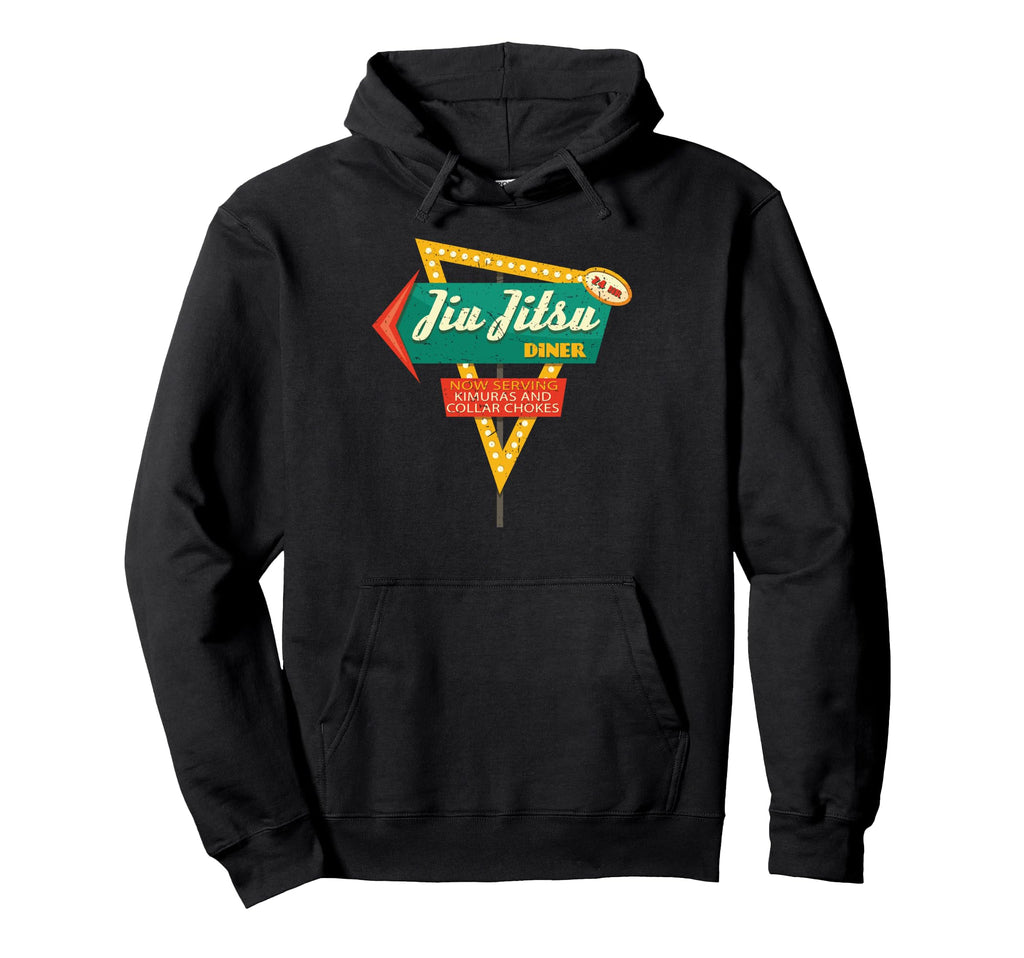 Jiu Jitsu Diner Funny Martial Arts Hoodie - Streetwear Style for Adults - T-Shirt, Sweatshirt, Hoodie