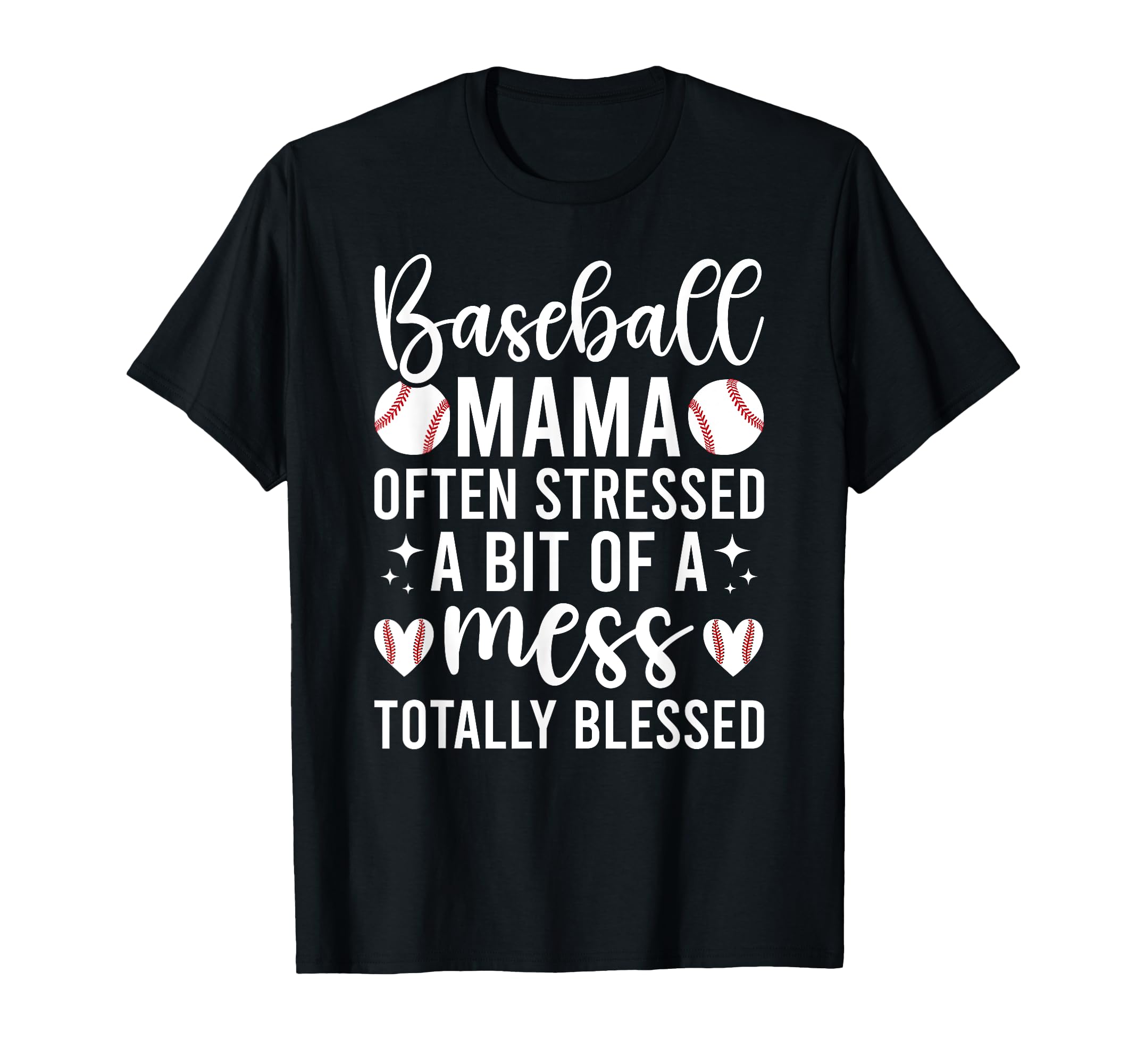 Baseball Mama Funny Baseball Mom T-Shirt - Aesthetic Graphic Men Women - T-Shirt, Sweatshirt, Hoodie