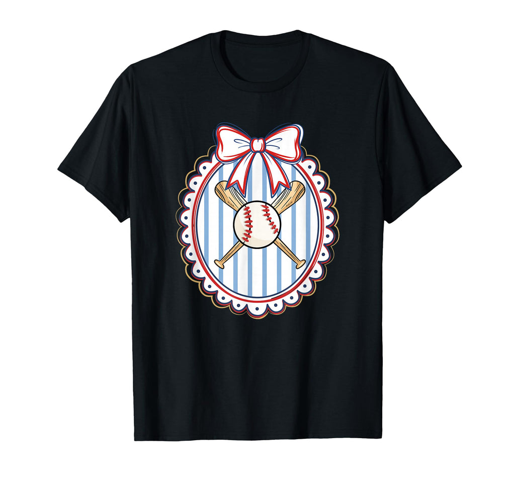 Coquette Baseball Sports Mom Baseball Mom T-Shirt - Graphic Print Unisex - T-Shirt, Sweatshirt, Hoodie