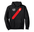 Peru Peruvian Flag Escudo Soccer Inspired Hoodie - Unique Graphic Unisex - T-Shirt, Sweatshirt, Hoodie