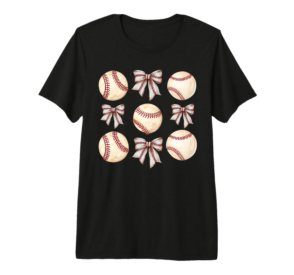 Baseball Coquette Bow Baseball Mom Mothers T-Shirt - Trendy Graphic Unisex - T-Shirt, Sweatshirt, Hoodie
