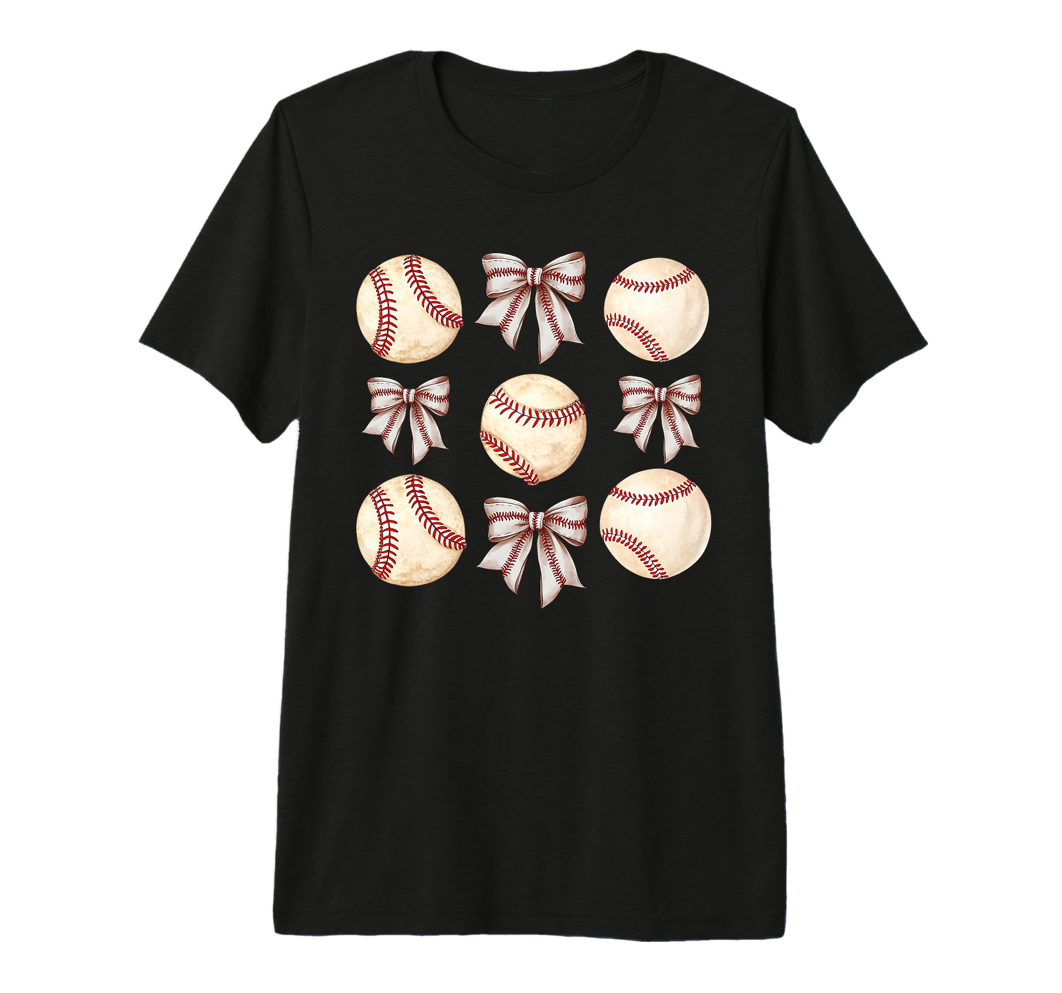 Baseball Coquette Bow Baseball Mom Mothers T-Shirt - Trendy Graphic Unisex - T-Shirt, Sweatshirt, Hoodie