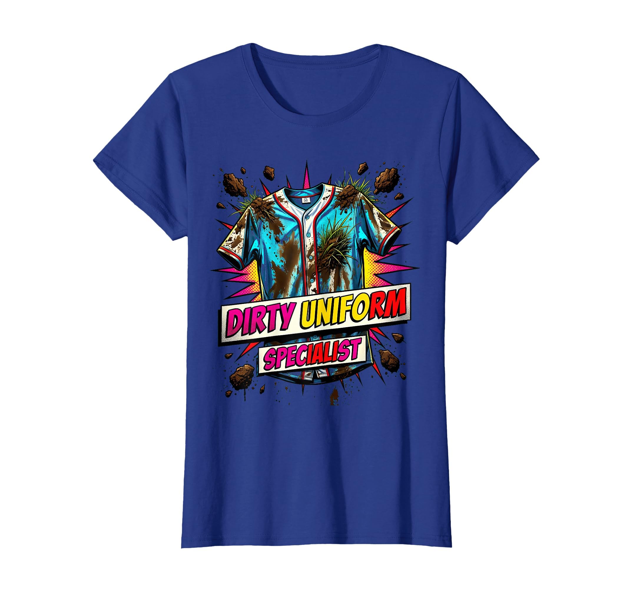 Dirty Uniform Specialist Mom Baseball T-Shirt - Minimalist Print for Adults - T-Shirt, Sweatshirt, Hoodie