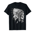 American Motorcycle Skull Native T-Shirt - Minimalist Print Men Women - T-Shirt, Sweatshirt, Hoodie