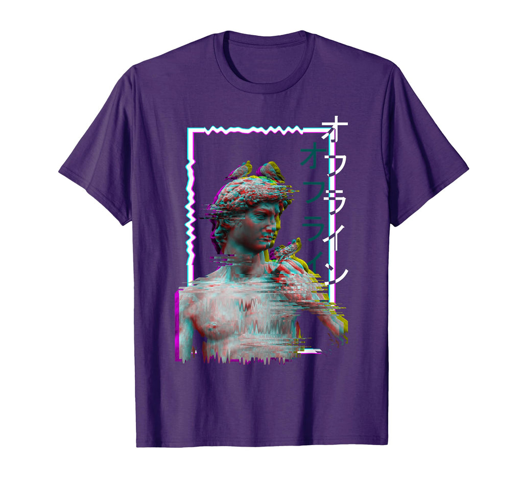 Greek Statue Ancient Vaporwave T-Shirt - Fun Novelty Design Unisex - T-Shirt, Sweatshirt, Hoodie