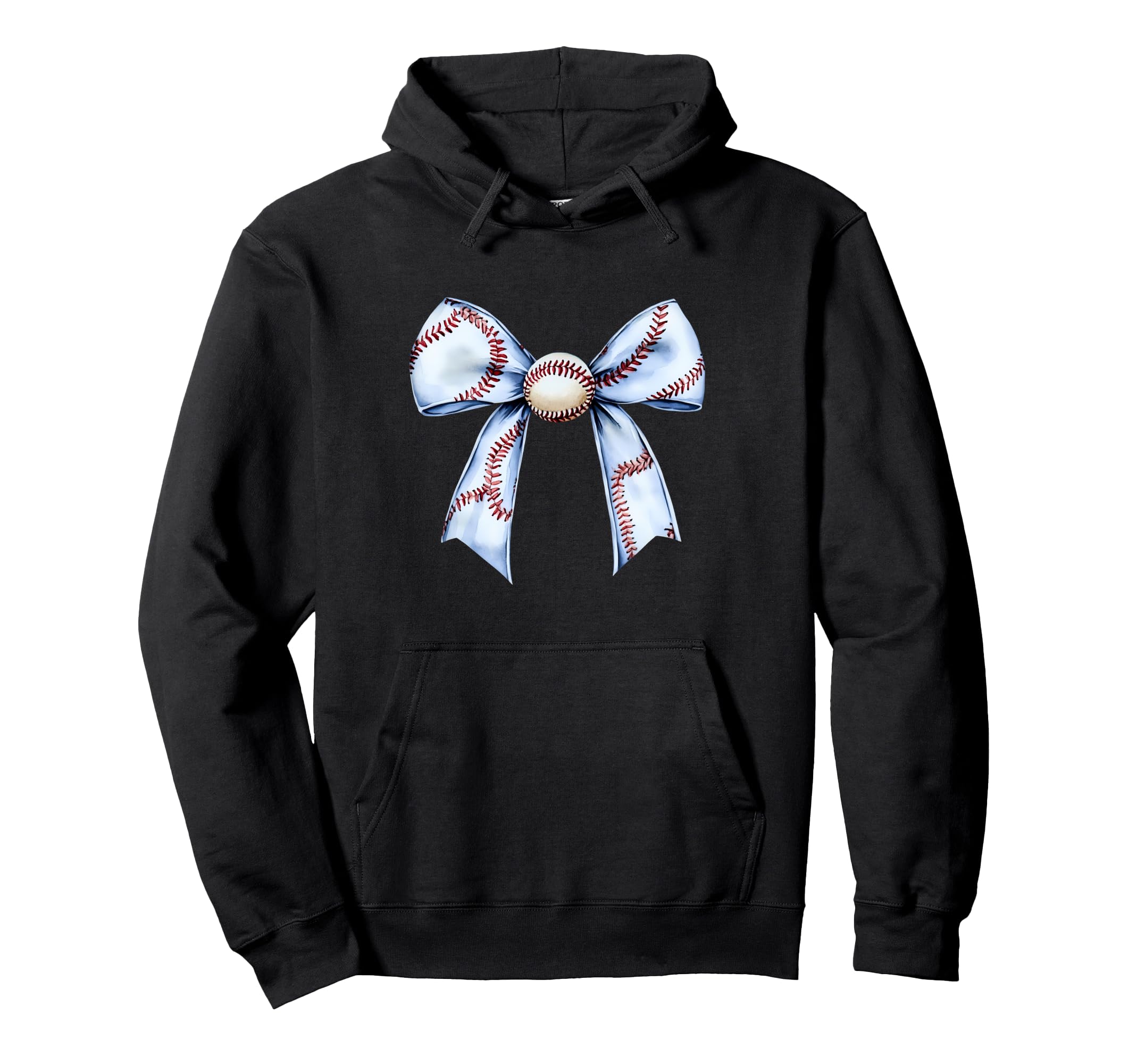 Baseball Coquette Bow Baseball Mom Hoodie - Trendy Graphic Men Women - T-Shirt, Sweatshirt, Hoodie