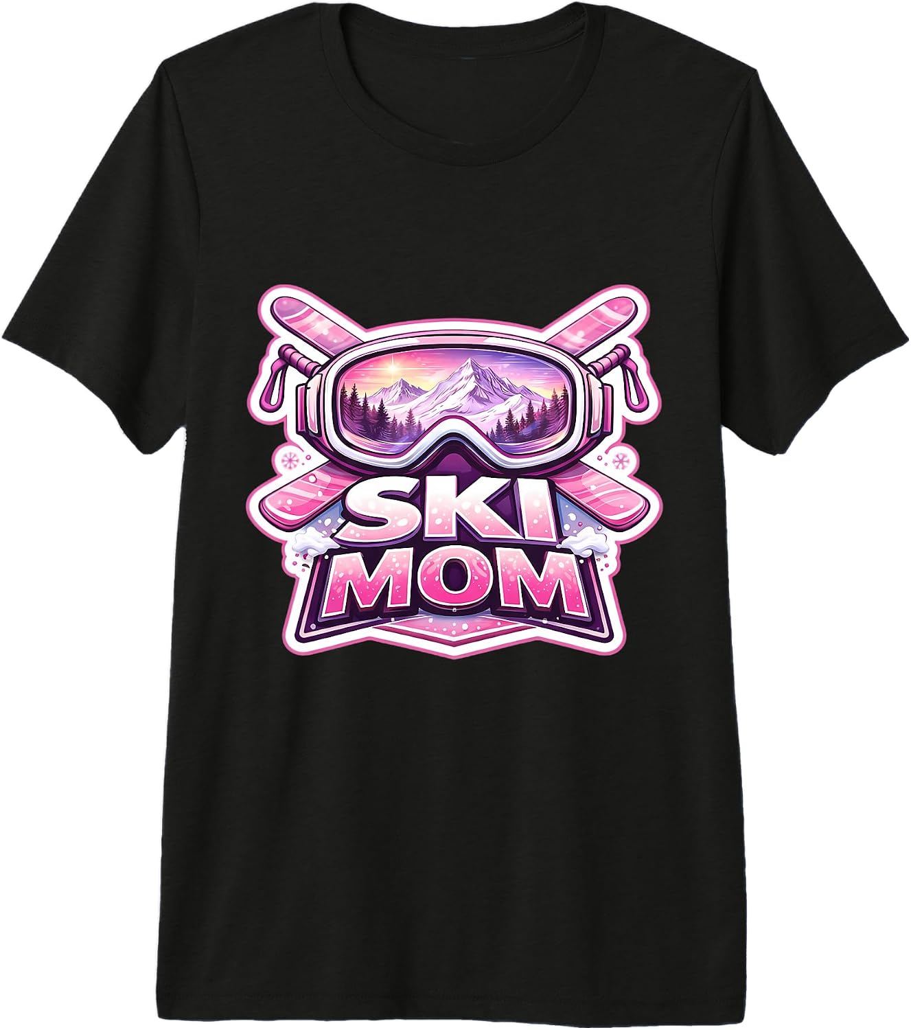 Ski Mom Skiing Mother's Day Skier Mama Merch - Adult & Kids T-Shirts, Sweatshirts & Hoodies apparel design preview 1