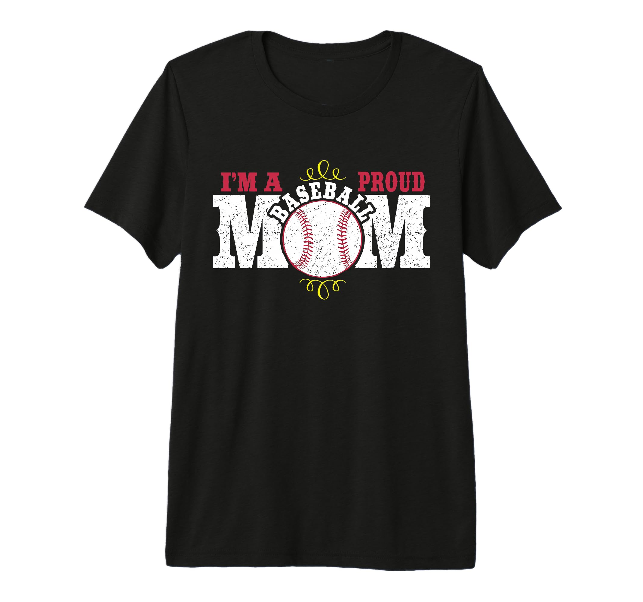 Im Proud Baseball Mom Tri Blend T-Shirt - Trendy Graphic Men Women - T-Shirt, Sweatshirt, Hoodie