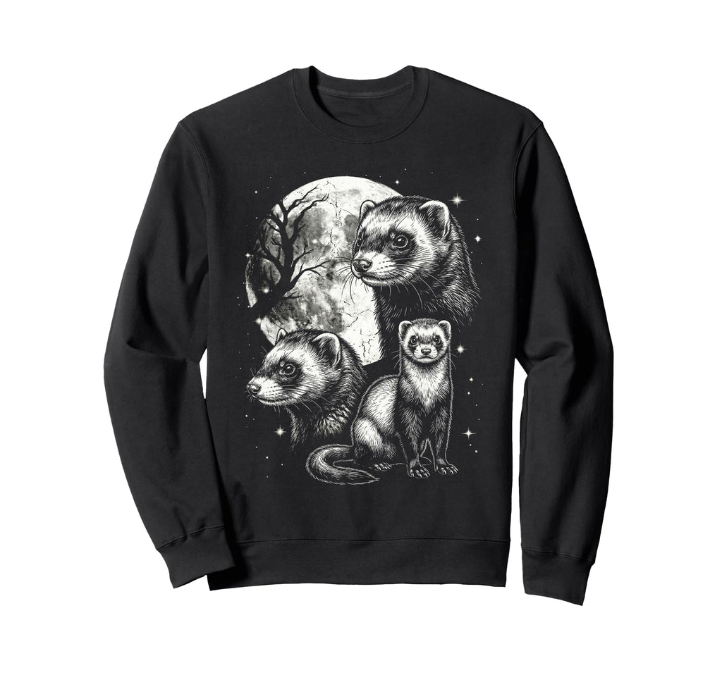 Ferret 90S Aesthetic Y2K Funny Sweatshirt - Custom Art Print Men Women - T-Shirt, Sweatshirt, Hoodie