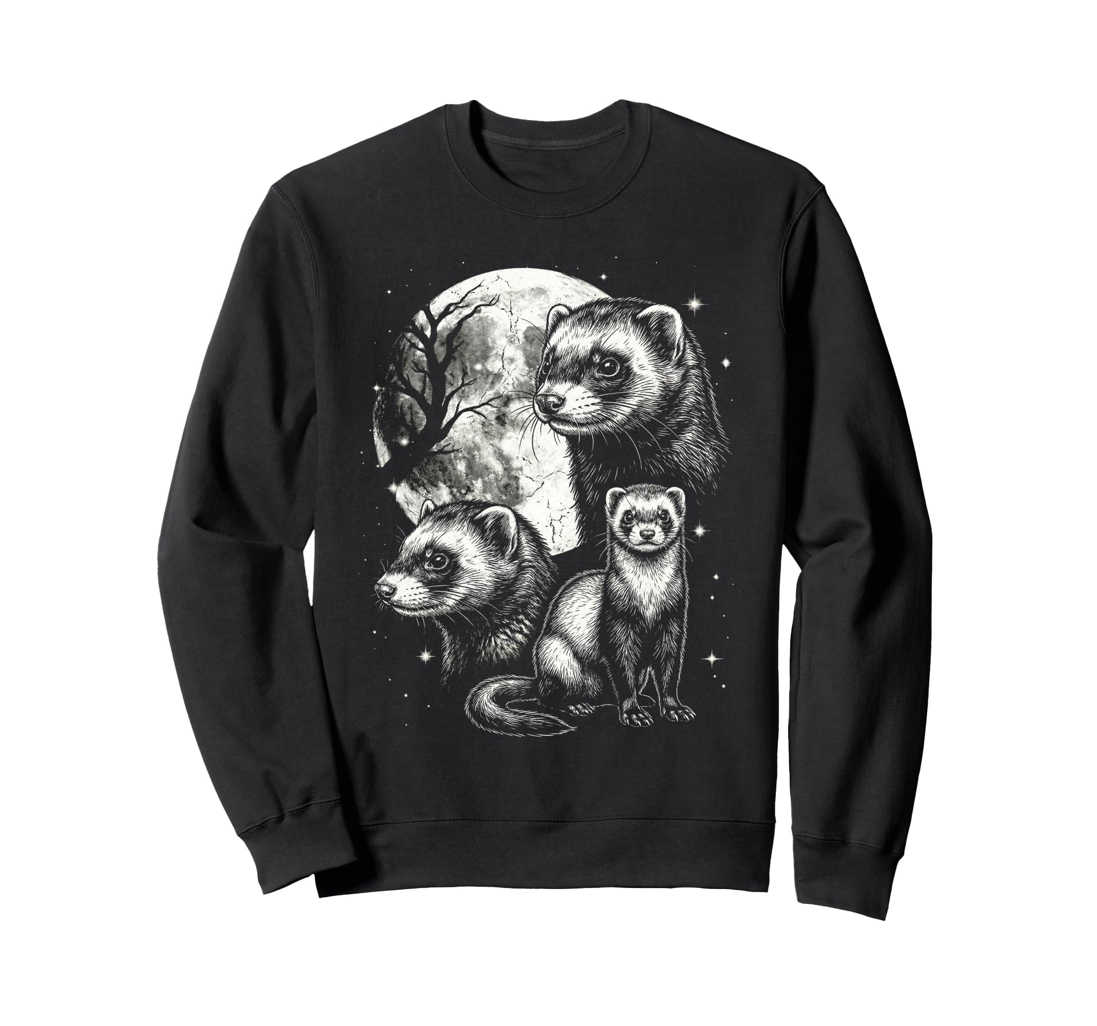 Ferret 90S Aesthetic Y2K Funny Sweatshirt - Custom Art Print Men Women - T-Shirt, Sweatshirt, Hoodie