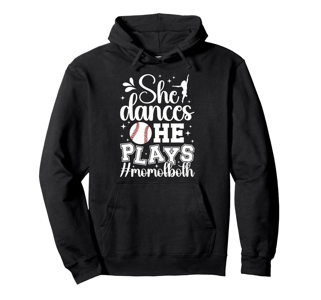 She Dances He Plays Mom Both Dance Hoodie - Aesthetic Graphic Men Women - T-Shirt, Sweatshirt, Hoodie