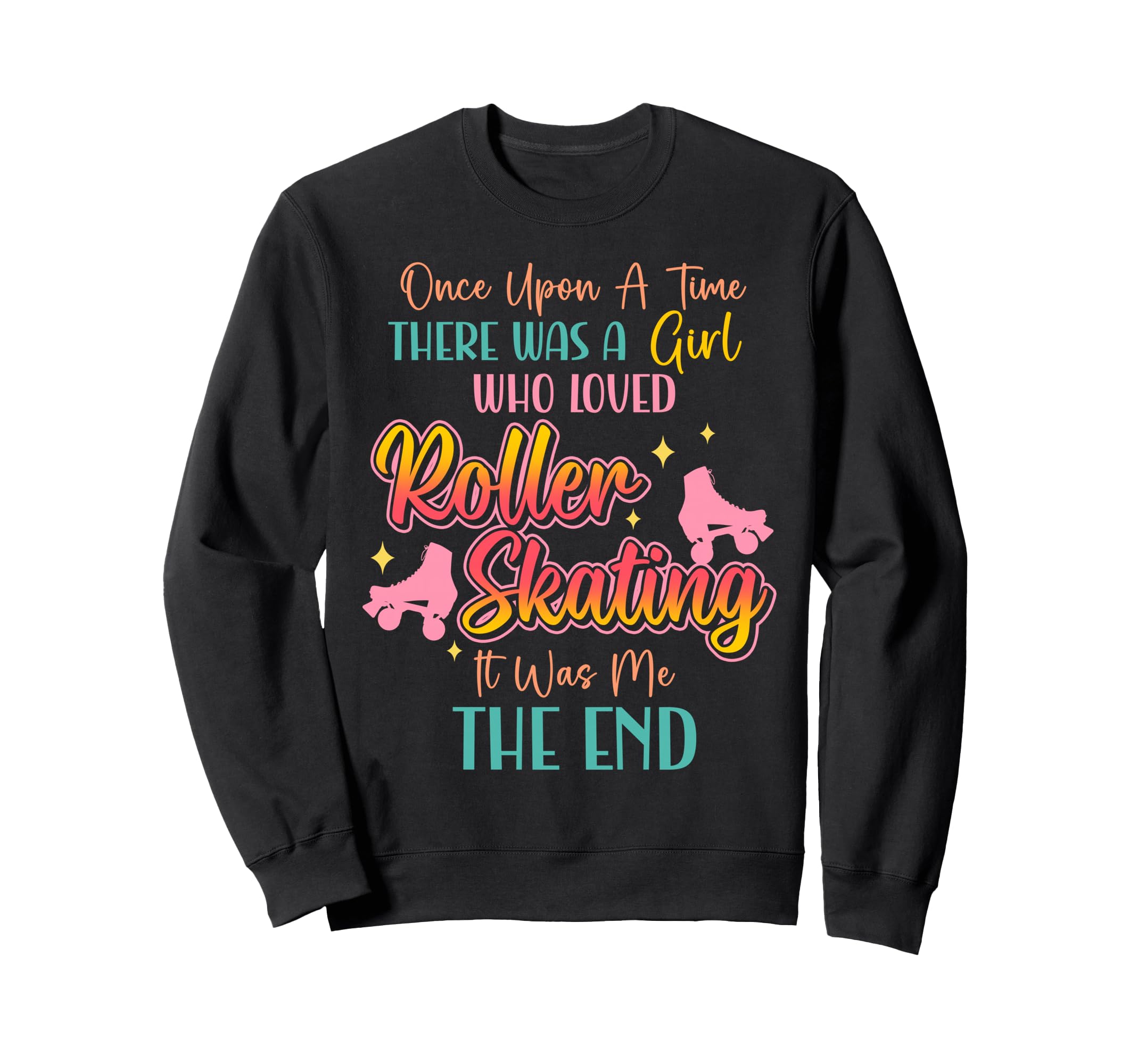 Roller Skating Skate 1970S Watercolor Sweatshirt - Graphic Print Unisex - T-Shirt, Sweatshirt, Hoodie