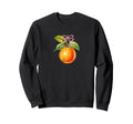 Orange Fruit Coquette Bow Oranges Boho Sweatshirt - Unique Graphic Unisex - T-Shirt, Sweatshirt, Hoodie