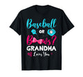 Funny Baseball Or Bows Grandma Loves T-Shirt - Trendy Graphic for Adults - T-Shirt, Sweatshirt, Hoodie