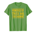 Powered Cheese And Football Distressed T-Shirt - Custom Art Print Men Women - T-Shirt, Sweatshirt, Hoodie