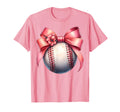 Coquette Bow Baseball Player Team T-Shirt - Unique Graphic Men Women - T-Shirt, Sweatshirt, Hoodie