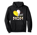 Mom Both Baseball Softball Mothers Day Hoodie - Minimalist Print Unisex - T-Shirt, Sweatshirt, Hoodie