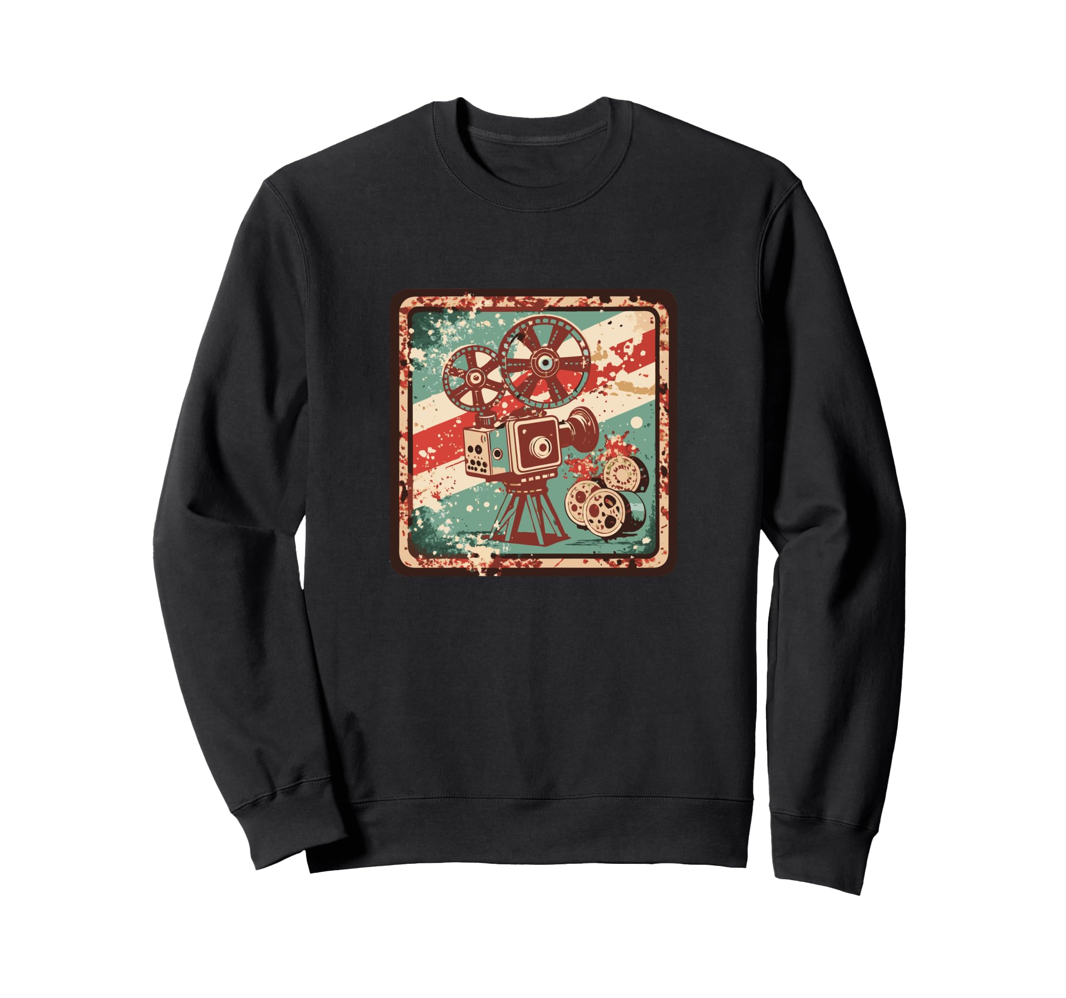 Snirt Camera Motif Camera Sweatshirt - Minimalist Print Men Women - T-Shirt, Sweatshirt, Hoodie