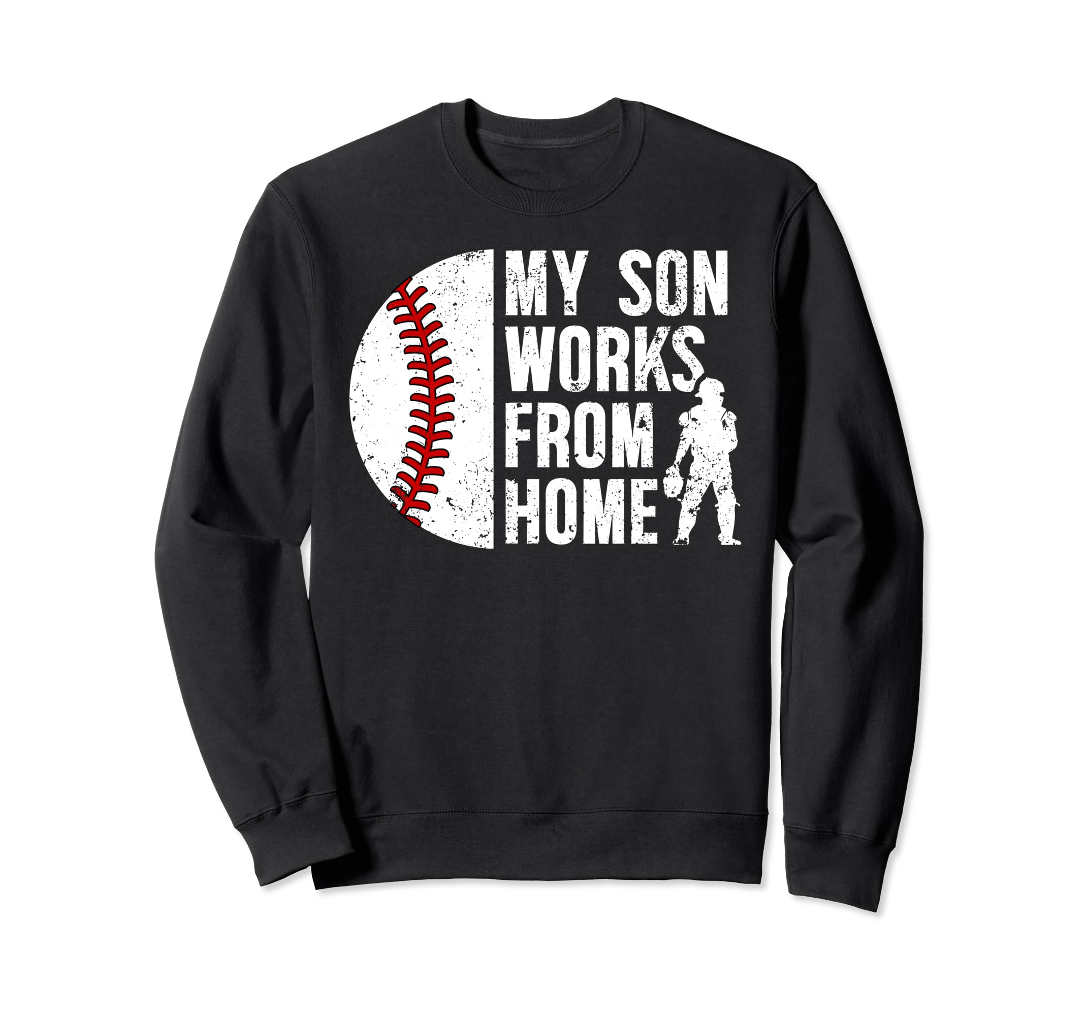 My Son Baseball Catcher Dad Sweatshirt - Custom Art Print for Adults - T-Shirt, Sweatshirt, Hoodie