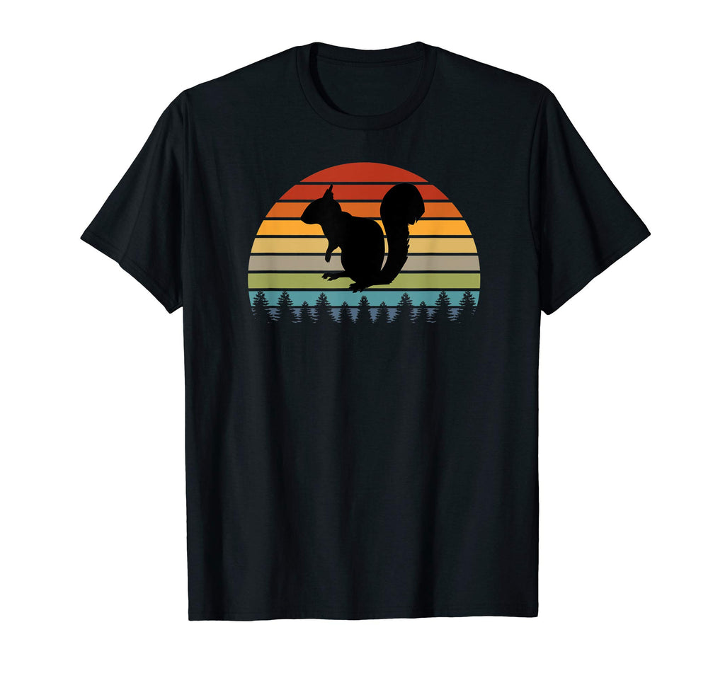 Sunset Squirrel Silhouette T-Shirt - Novelty Apparel for Adults - T-Shirt, Sweatshirt, Hoodie